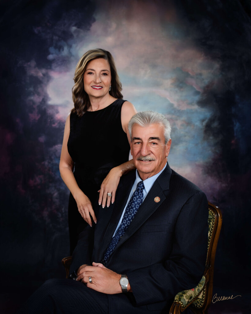 Fine art portrait of Joe and Caryl Knight together, representing legacy, service, and love.