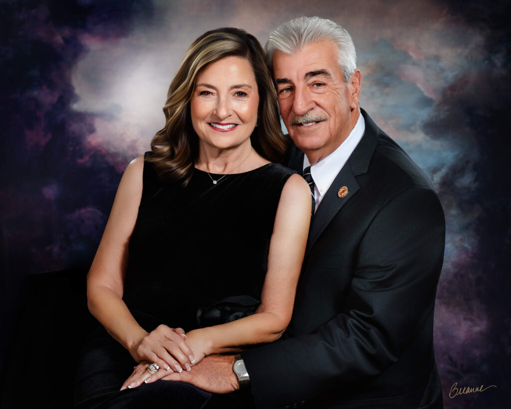 Fine art portrait of Joe and Caryl Knight together, representing legacy, service, and love.